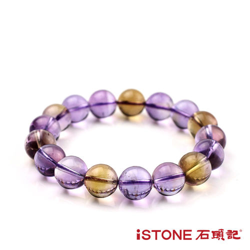 石頭記 天然紫黃晶手鍊-圓珠