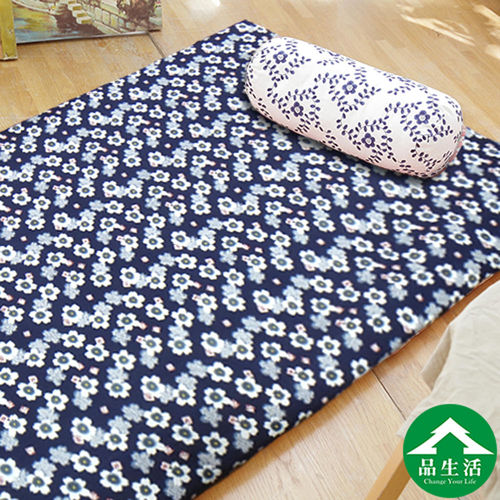【品生活】小太陽日式鋪棉三折床墊_單人3X6尺(藍)