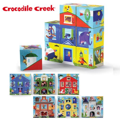 【美國Crocodile Creek】趣味六面方塊拼圖系列-男孩冒險屋