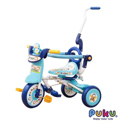 PUKU藍色企鵝 - 豪華型輔助三輪車(水色)