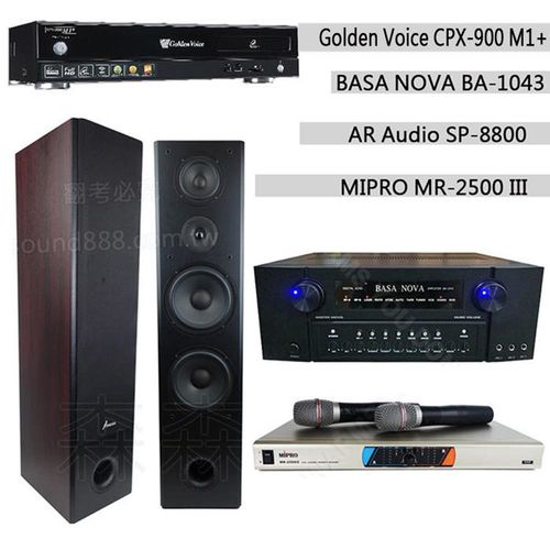Golden Voice 電腦伴唱機 金嗓公司出品 CPX-900 M1++BASA NOVA BA-1043+MIPRO MR-2500 III+AR Audio SP-8800