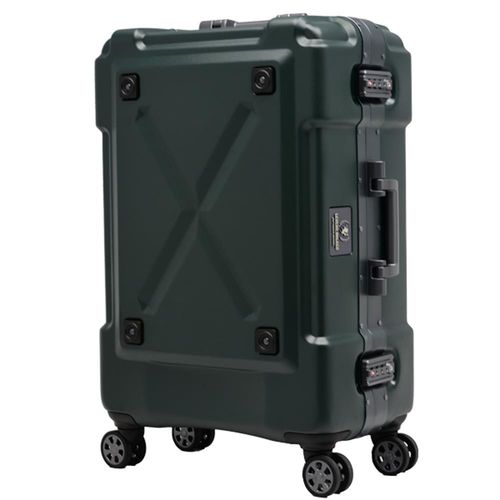 日本 LEGEND WALKER 6302-69-28吋 鋁框密碼鎖輕量行李箱 消光綠