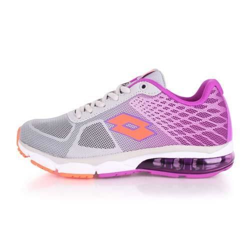 【LOTTO】女氣墊跑鞋 -路跑 慢跑 運動鞋 淺灰紫