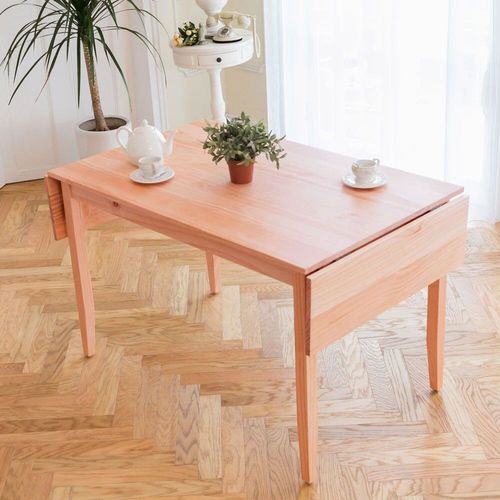 CiS自然行實木家具-雙邊實木延伸桌118~166cm(溫暖柚木色)