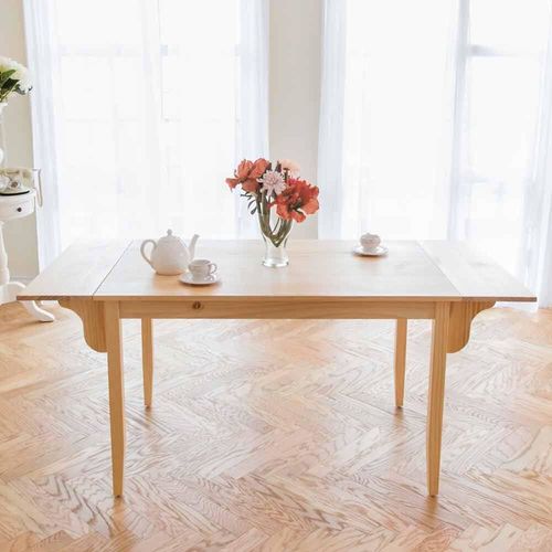 CiS自然行實木家具-雙邊實木延伸桌118~166cm(扁柏自然色)