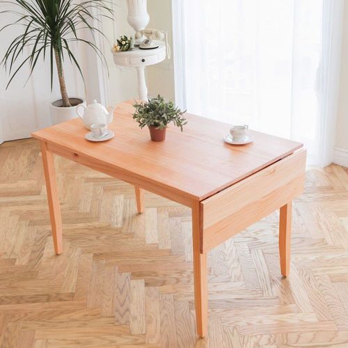 CiS自然行實木家具-單邊實木延伸桌74~142cm(溫暖柚木色)