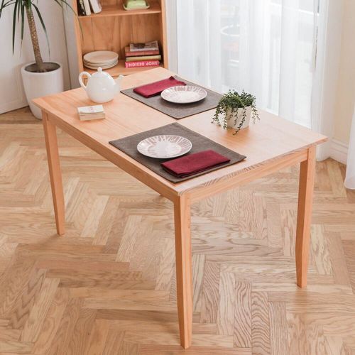 CiS自然行實木家具-實木桌74*118cm (溫暖柚木色)