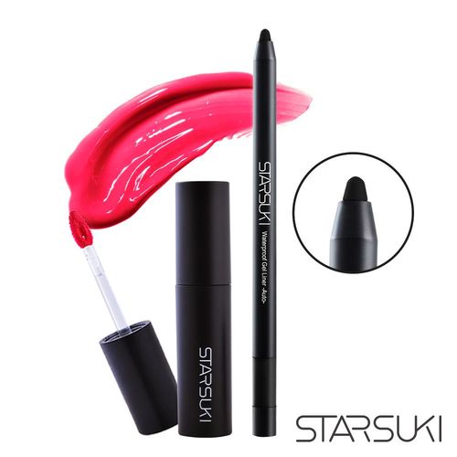 STARSUKI 玩眼色絲滑旋轉眼線膠筆+緋吻不可持效唇彩