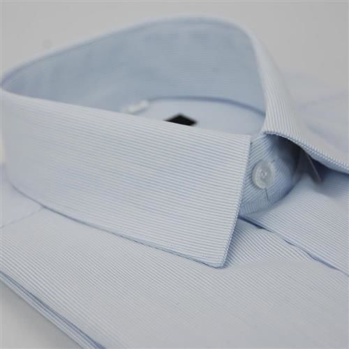 任-【金安德森】淺藍直條紋長袖襯衫