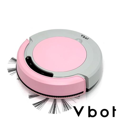 Vbot 迷你智慧型掃地機器人(掃+擦+吸)公主機(粉紅/淺灰)