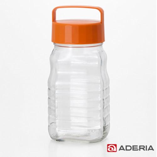 【ADERIA】日本進口玻璃梅酒瓶1200ml(橘)