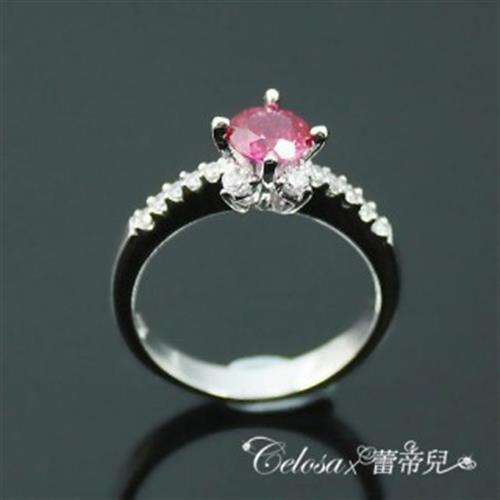 【Celosa珠寶】簡之美紅寶戒指