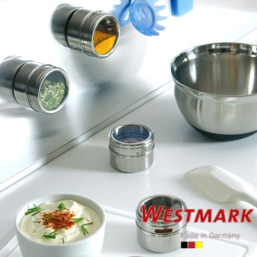 《德國WESTMARK》全不鏽鋼廚房佐料/香料收納罐組(4入) 6515 2260