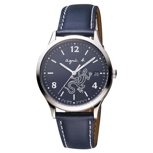 agnesb.巴黎城市戀人腕錶-藍/36mmV157-0BR0B(BZ7002P1)
