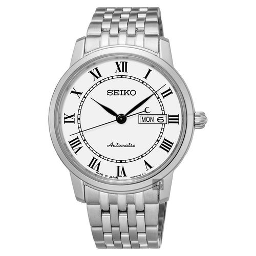 SEIKO精工Presage羅馬經典機械腕錶-白/40mm4R36-04E0W(SRP761J1)