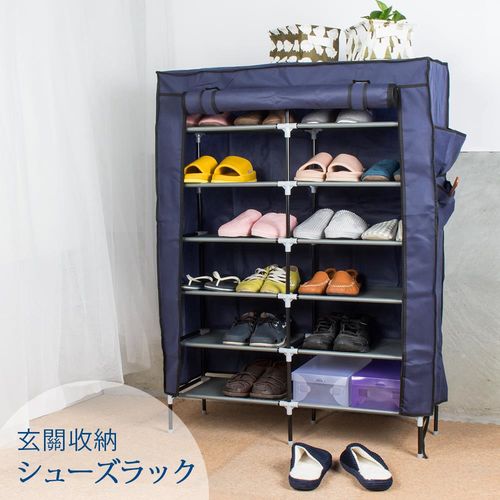 單門雙排12格簡易防塵DIY組合式鞋櫃鞋架