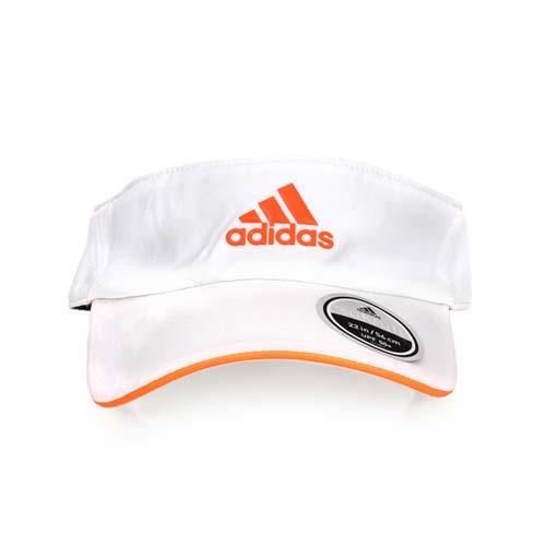 【ADIDAS】中空帽-空心帽 帽子 遮陽帽 防曬 白螢光橘