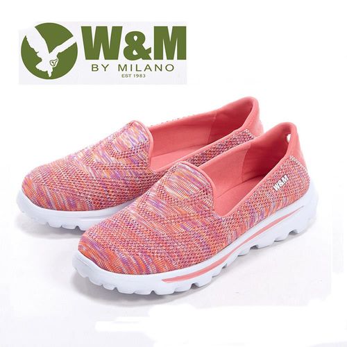 W&M BOUNCE 超彈力舒適針織增高鞋女鞋-桃