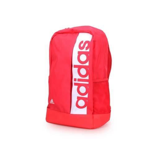 【ADIDAS】運動後背包-雙肩包 旅行包 17吋筆電 桃紅白