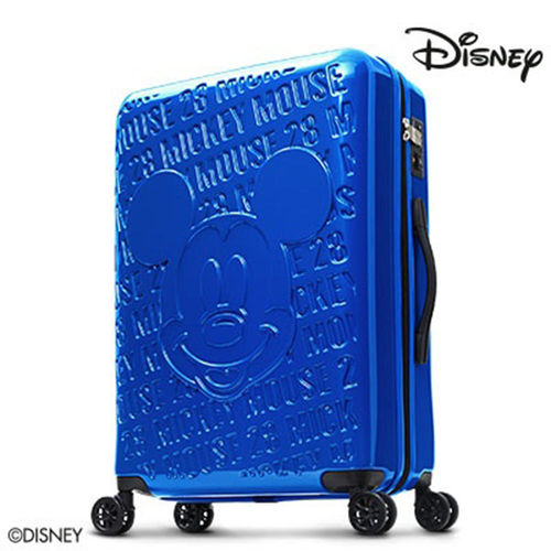 Deseno Disney 迪士尼 米奇 1928復刻浮雕 多色 PC鏡面拉鍊 24吋行李箱 旅行箱 CL8655