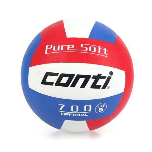 【conti】5號超軟橡膠排球 藍紅