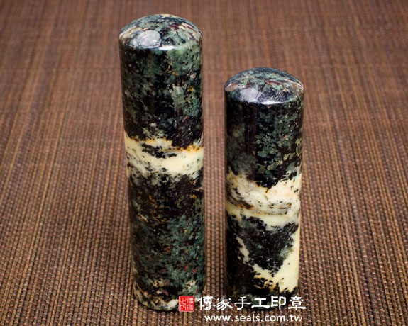 頂級天青石臍帶印章肚臍章《全手工噴砂》六分，正常高度，單章。全配OM