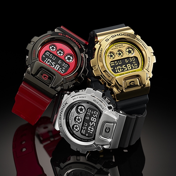 CASIO G-SHOCK 25周年紀念款街頭嘻哈計時錶/銀/GM-6900-1|G