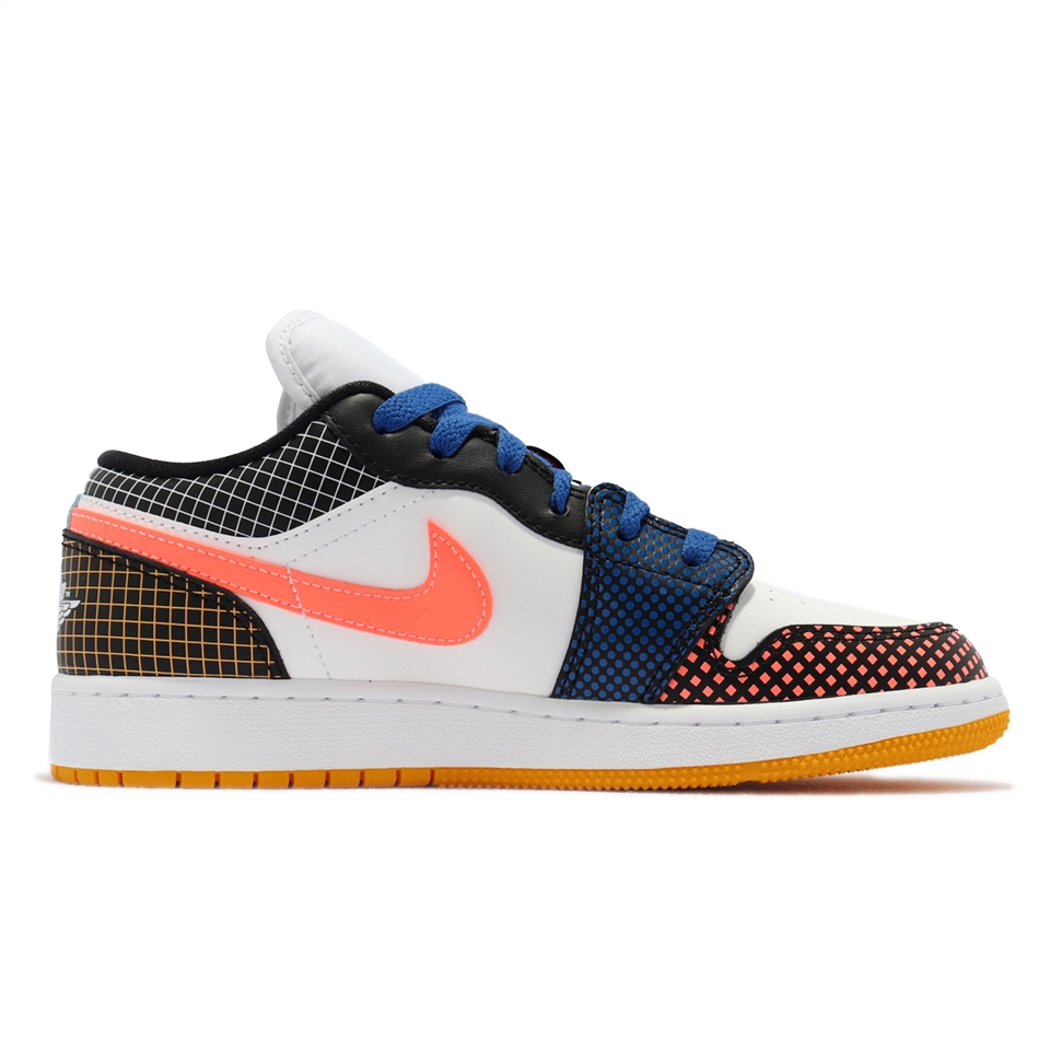 Nike Air Jordan 1 Low MMD BG 女鞋經典款喬丹一代大童鴛鴦球鞋穿搭白