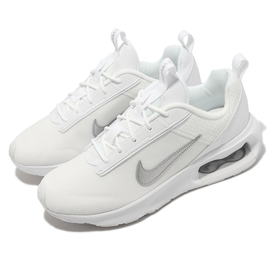 Nike 休閒鞋Wmns Air Max Intrlk Lite 女鞋白銀氣墊厚底增高復古DV5695