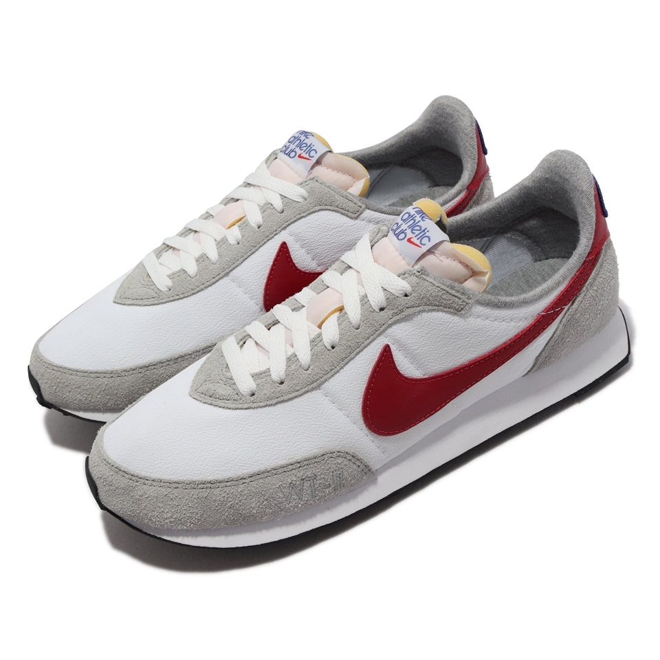 Nike 休閒鞋Waffle Trainer 2 復古白灰紅男鞋女鞋百搭款DJ6054-101