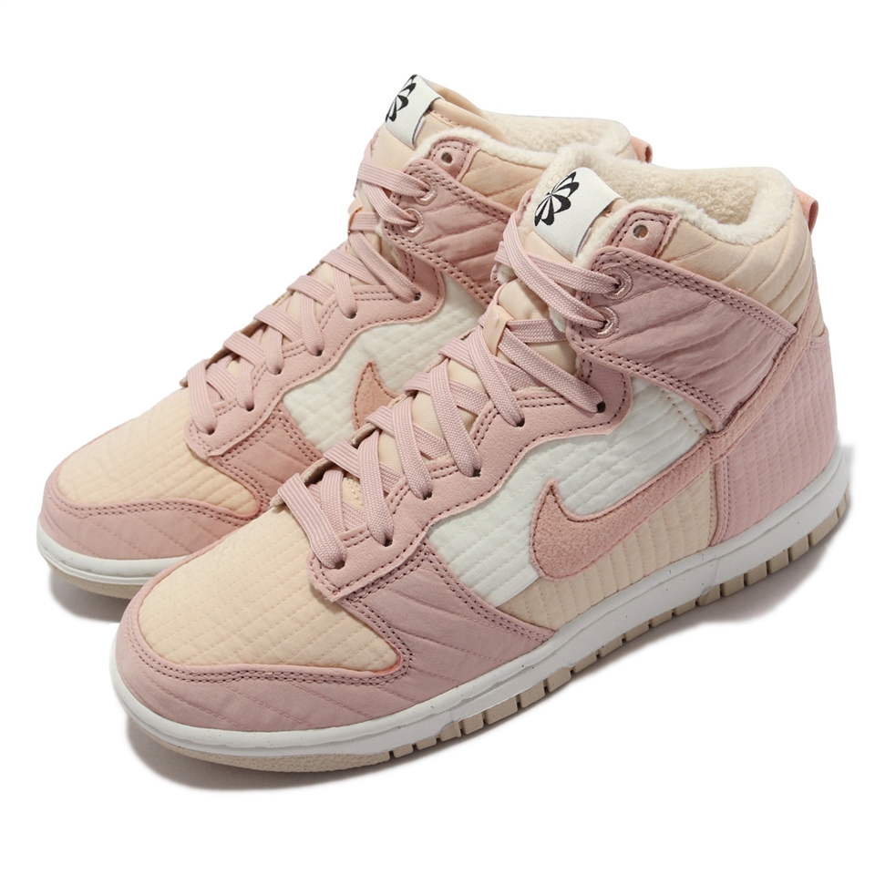 Nike Dunk High LX Next Nature 粉紅白拼接女鞋休閒鞋DN9909-200