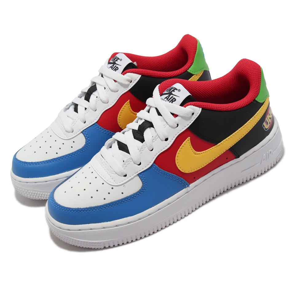 Nike Air Force 1 Low QS UNO 彩色女鞋大童鞋AF1 DO6634-100 [ACS 跨