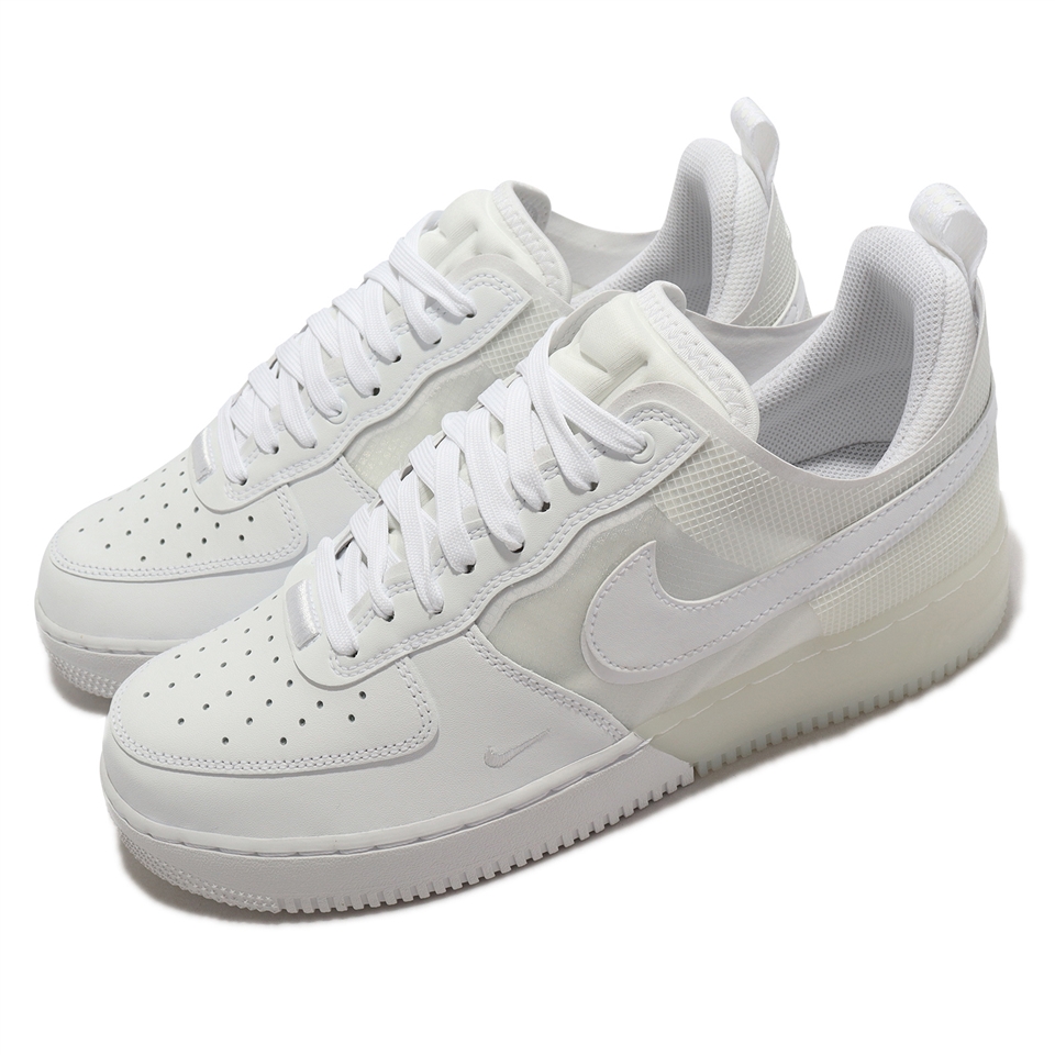 Nike 休閒鞋Air Force 1 React 男鞋白米白拼接AF1 經典DM0573-100 [ACS