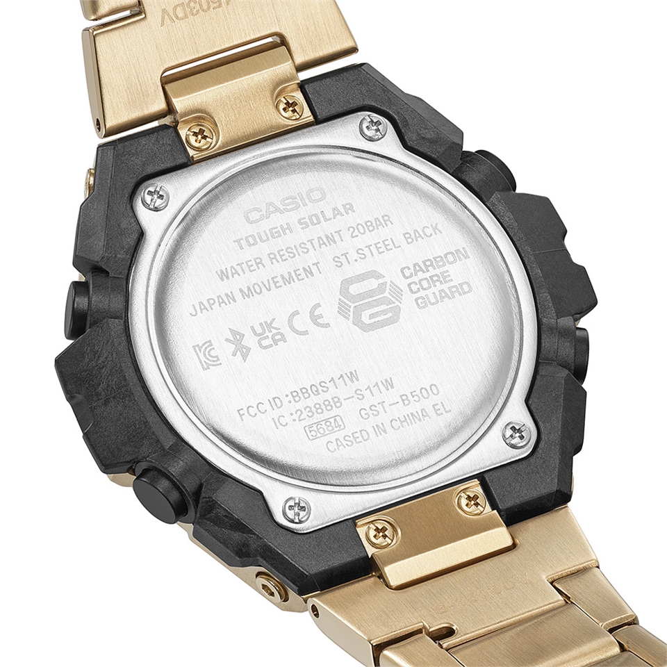 CASIO 卡西歐G-SHOCK 太陽能電力藍芽碳纖維核心防護構造手錶(GST