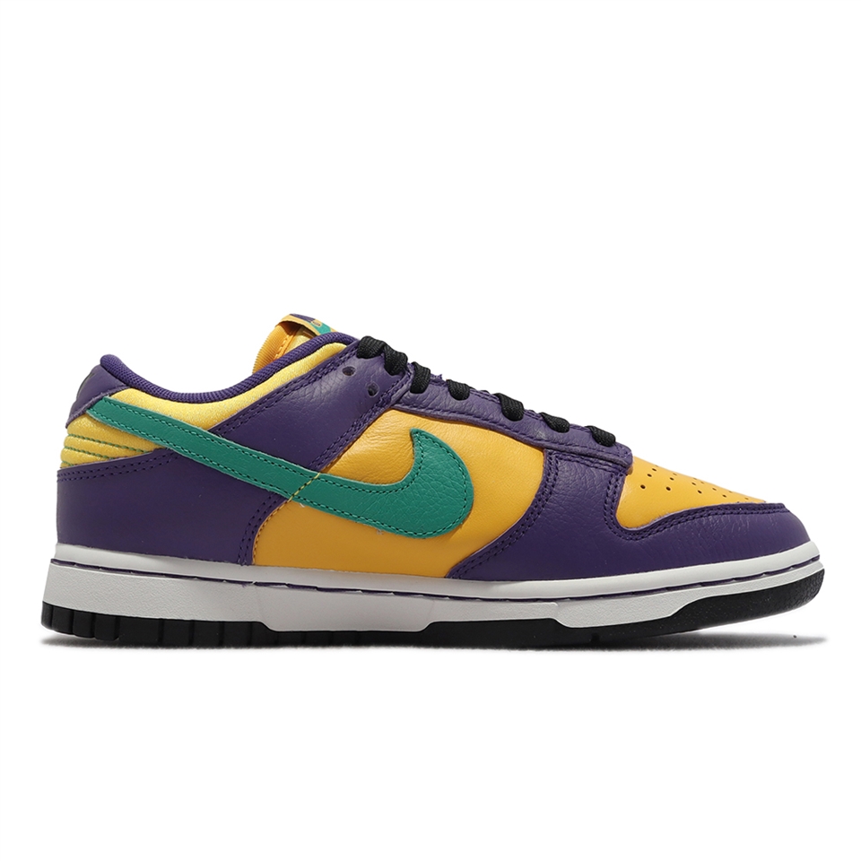 Nike 休閒鞋Wmns Dunk Low LX 女鞋男鞋紫黃洛杉磯火花隊DO9581-500