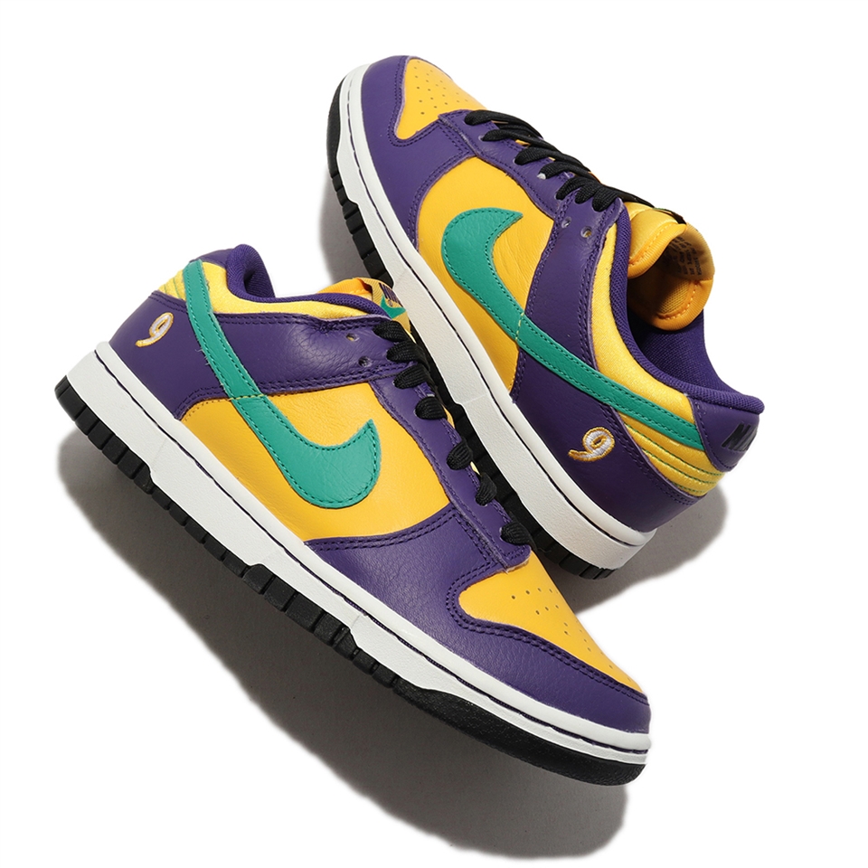 Nike 休閒鞋Wmns Dunk Low LX 女鞋男鞋紫黃洛杉磯火花隊DO9581-500