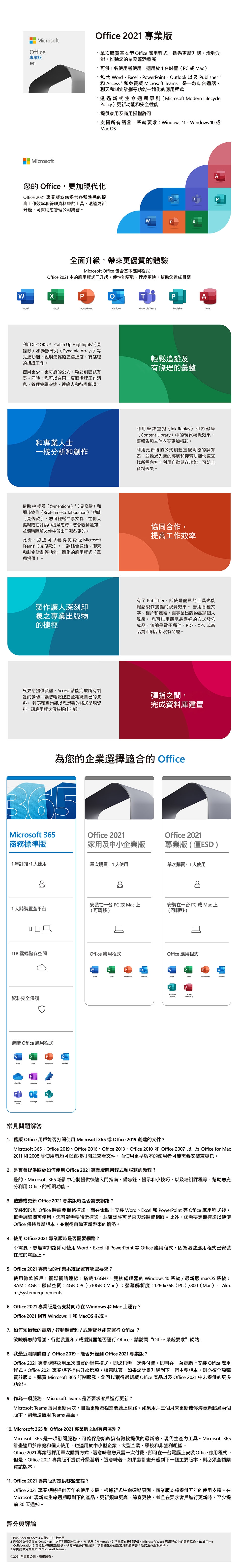 Microsoft微軟Office 2021 專業版下載版序號(購買後無法退換貨