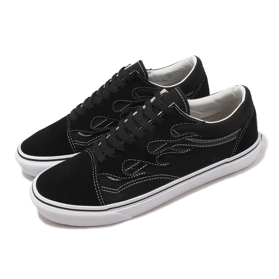 Vans 休閒鞋V36CF Flame Old Skool Flame 男鞋女鞋黑火焰復古麂皮