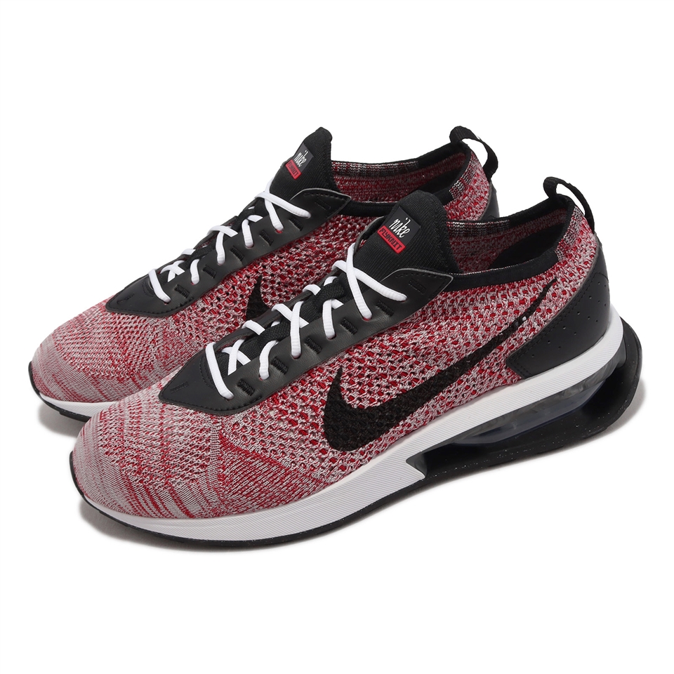 Nike 休閒鞋Air Max Flyknit Racer 男鞋紅彩色針織氣墊復古彈性FD2764