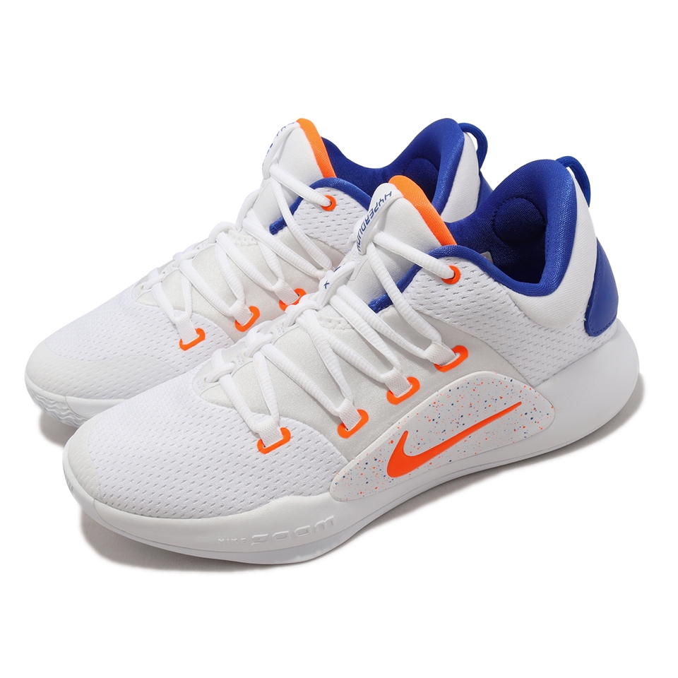 Nike 籃球鞋HyperDunk X Low EP 男鞋白藍橘耐磨包覆低筒運動鞋FB7163