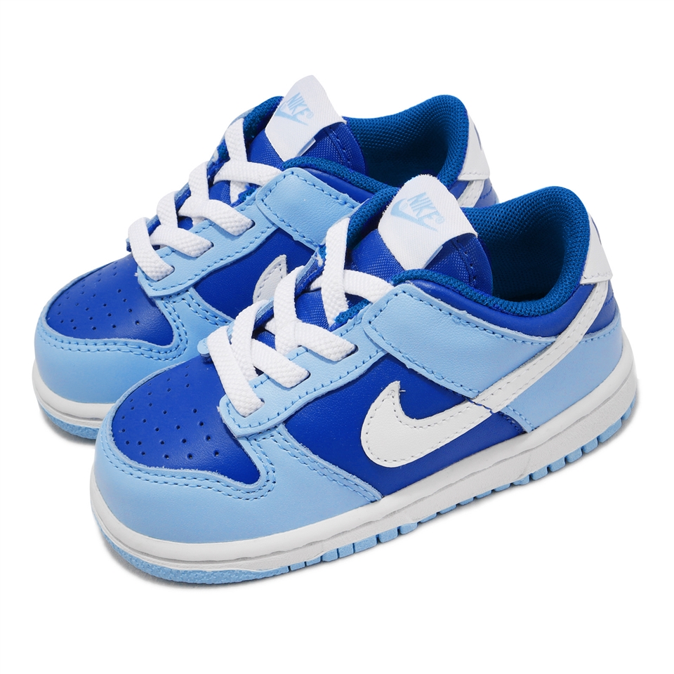 Nike Dunk Low Retro QS TDE 童鞋小童鞋藍深藍撞色親子鞋休閒DV2634