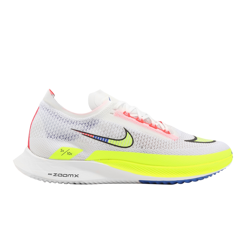 Nike 競速跑鞋ZoomX Streakfly PRM 白螢光黃訓練輕量慢跑鞋男鞋DX1626