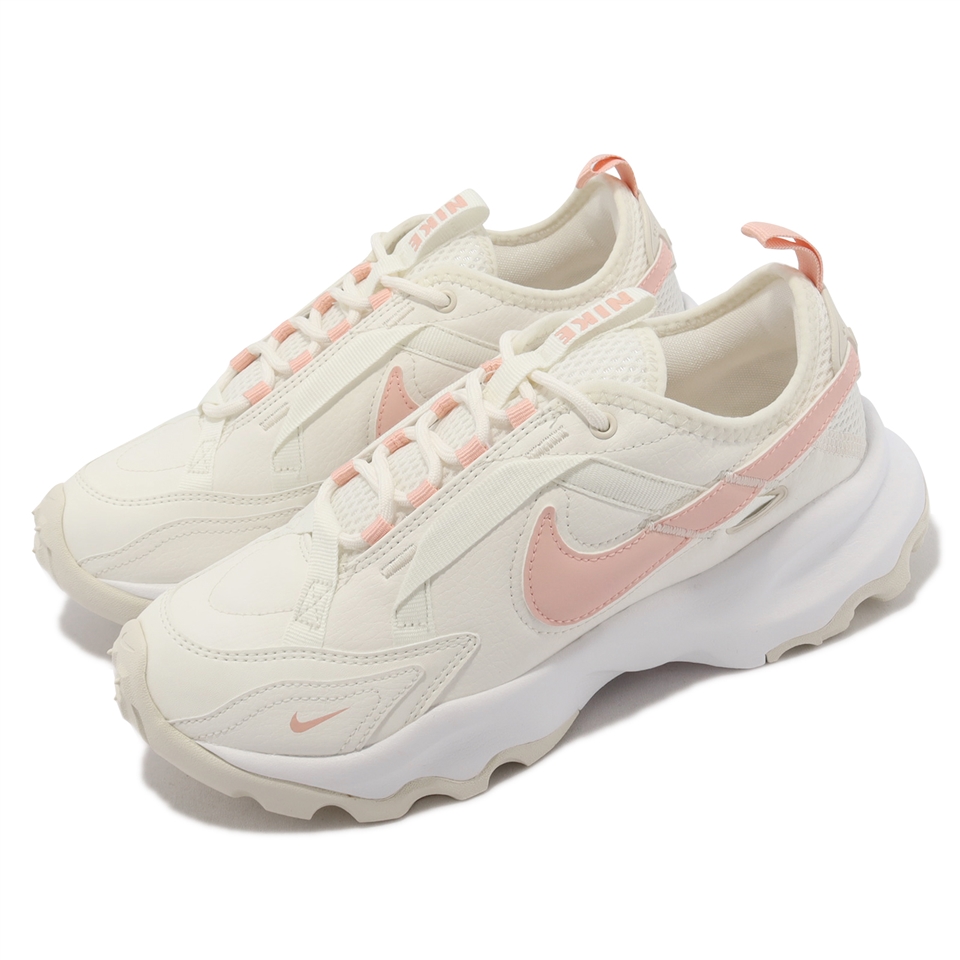 Nike 休閒鞋Wmns TC 7900 女鞋米白粉紅反光厚底增高老爹鞋仙女鞋FB7171