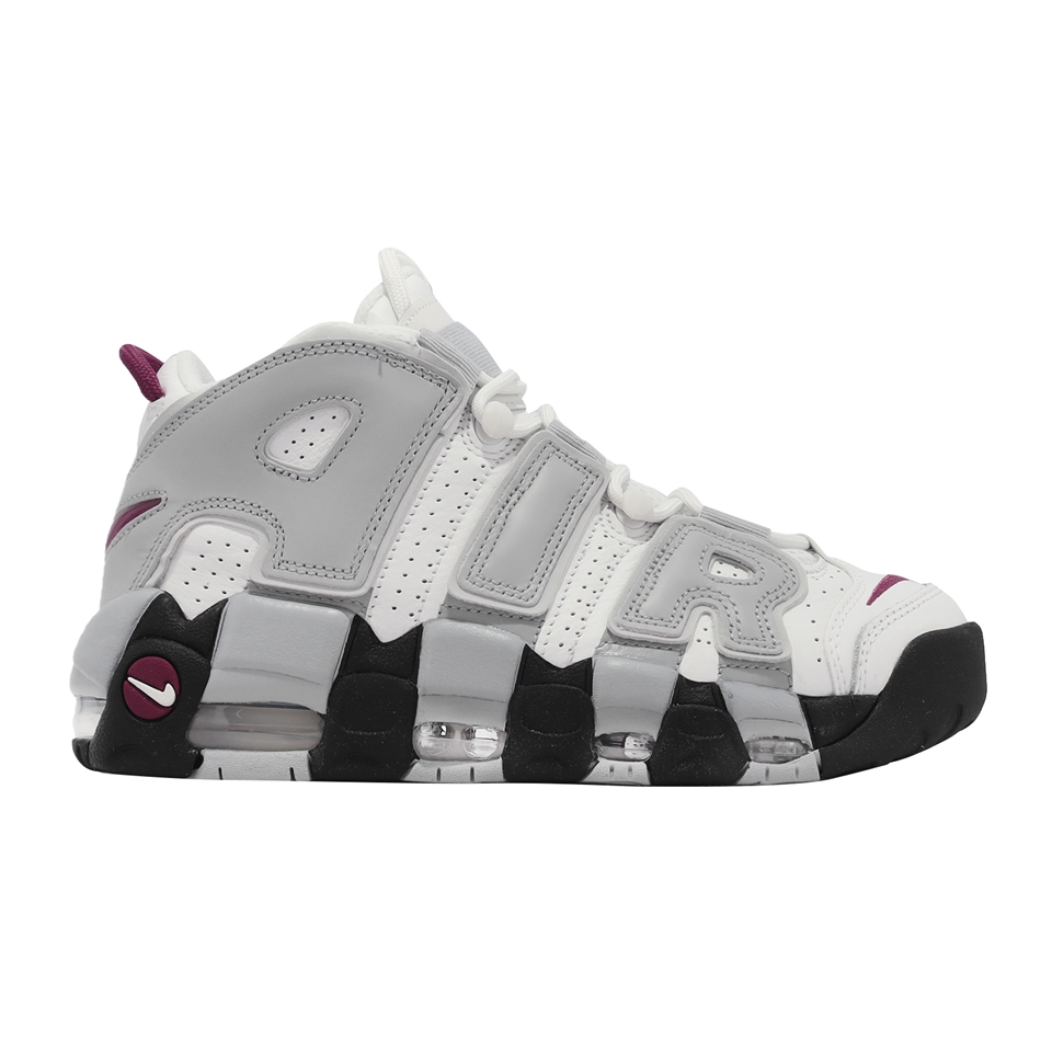 Nike 休閒鞋Wmns Air More Uptempo 白灰酒紅女鞋大AIR Rosewood DV1137