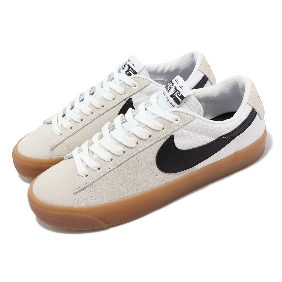 Nike 休閒鞋SB Zoom Blazer Low Pro GT 男鞋杏灰黑勾膠底基本款DC7695