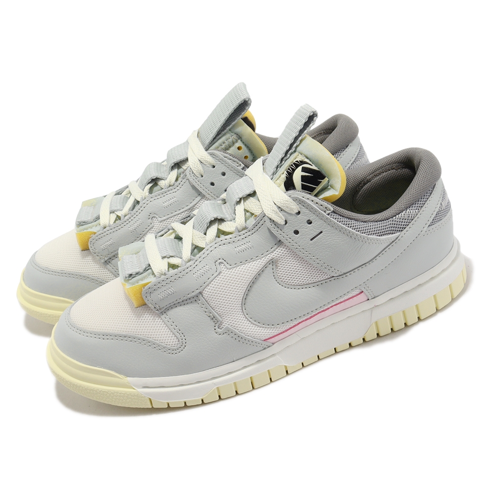 Nike 休閒鞋Air Dunk Jumbo 灰海綿解構軟Q 氣墊男鞋奶油底DV0821-100