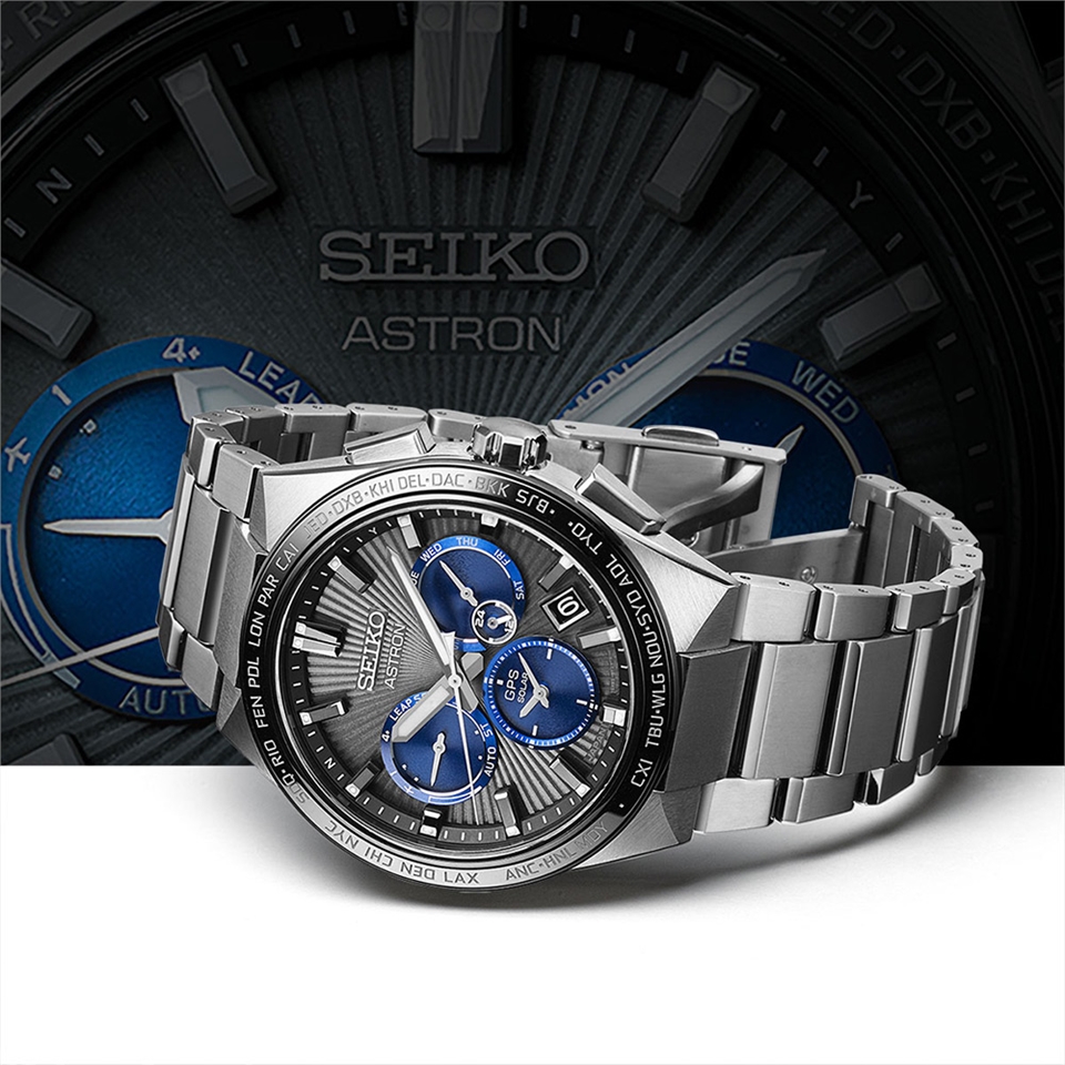 SEIKO 精工Astron GPS衛星定位雙時區鈦金屬手錶(SSH119J1/5X53-0BV0D