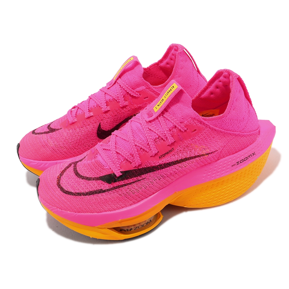 Nike 競速跑鞋Wmns Air Zoom Alphafly Next% 2 女鞋桃紅針織氣墊DN3559