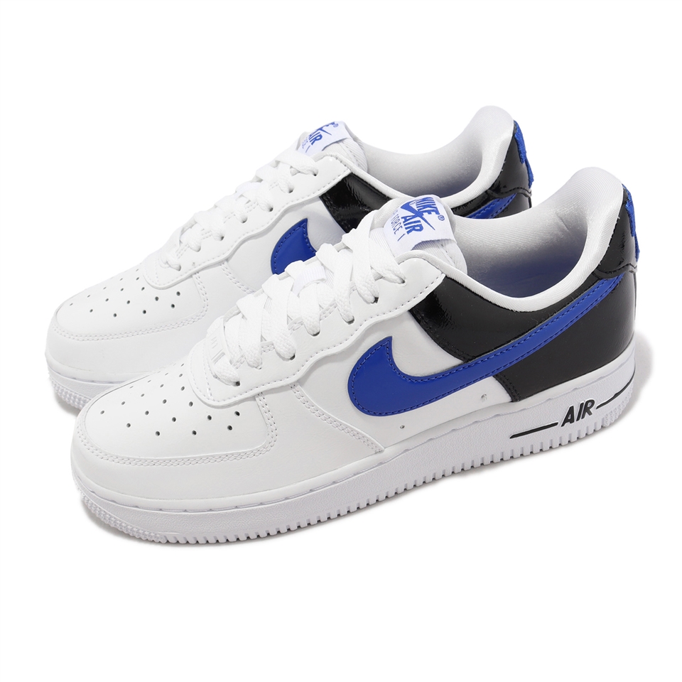 Nike 休閒鞋Wmns Air Force 1 07 ESS SNKR 女鞋白黑漆皮運動鞋AF1