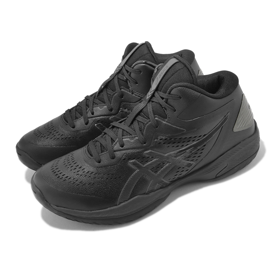 Asics 籃球鞋GELHoop V15 4E 超寬楦男鞋黑全黑緩衝支撐抗扭亞瑟